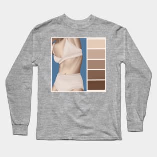 Skin tones light Long Sleeve T-Shirt